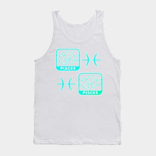 Pisces Birth Sign - Mint Tank Top